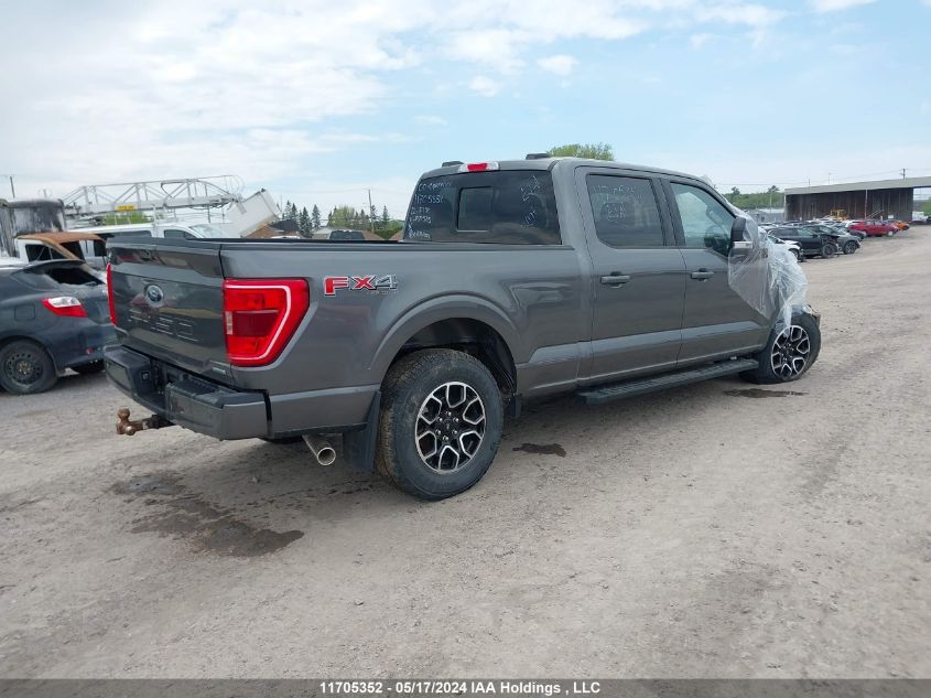 2022 Ford F150 Supercrew VIN: 1FTFW1E88NKF21525 Lot: 11705352