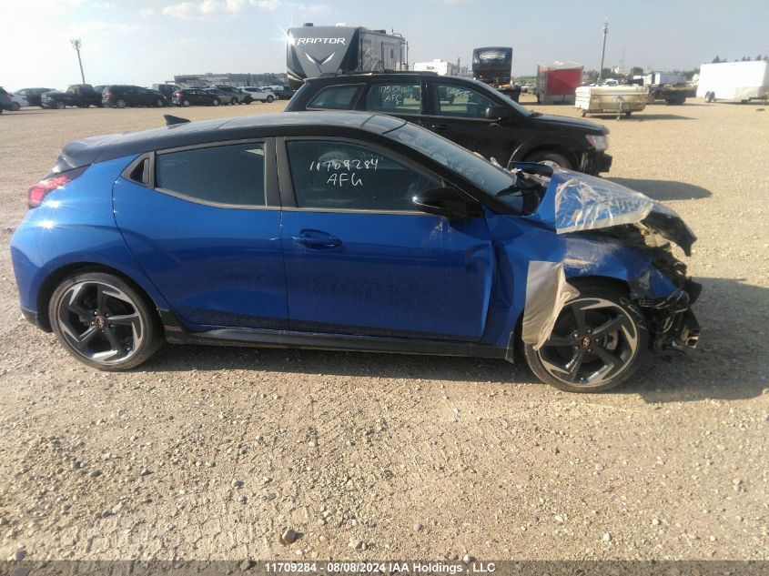 2020 Hyundai Veloster Turbo/Turbo R-Spec/Turbo VIN: KMHTH6AB0LU023764 Lot: 11709284