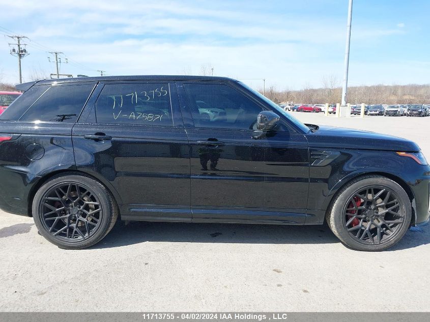 2021 Land Rover Range Rover Sport Svr/Svr Carbon Edition VIN: SALWZ2RE6MA752871 Lot: 11713755