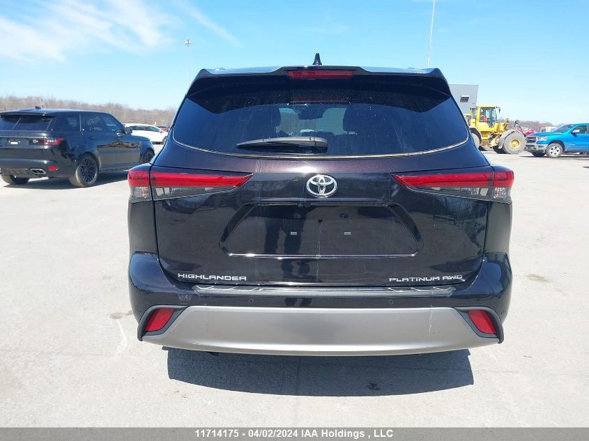 2021 Toyota Highlander Platinum VIN: 5TDFZRBH7MS147491 Lot: 11714175