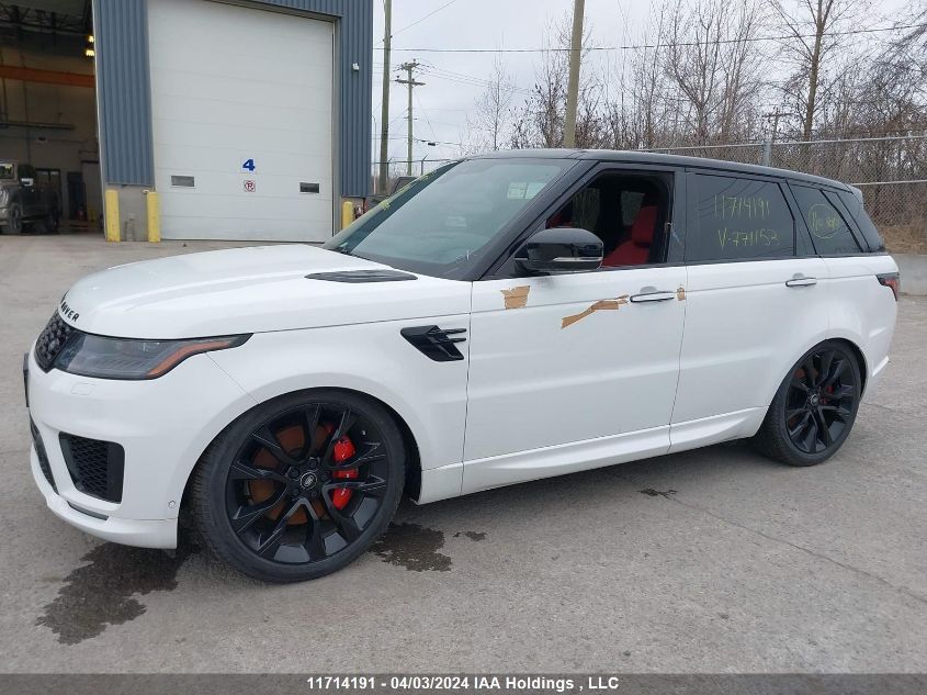 2021 Land Rover Range Rover Sport Hst VIN: SALWS2RU0MA771153 Lot: 11714191