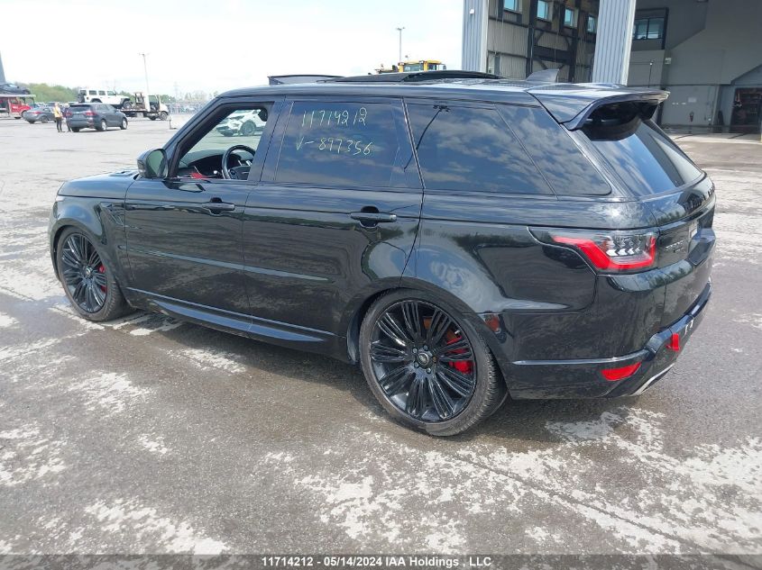 2020 Land Rover Range Rover Sport P525 Hse VIN: SALWR2SE1LA897356 Lot: 11714212