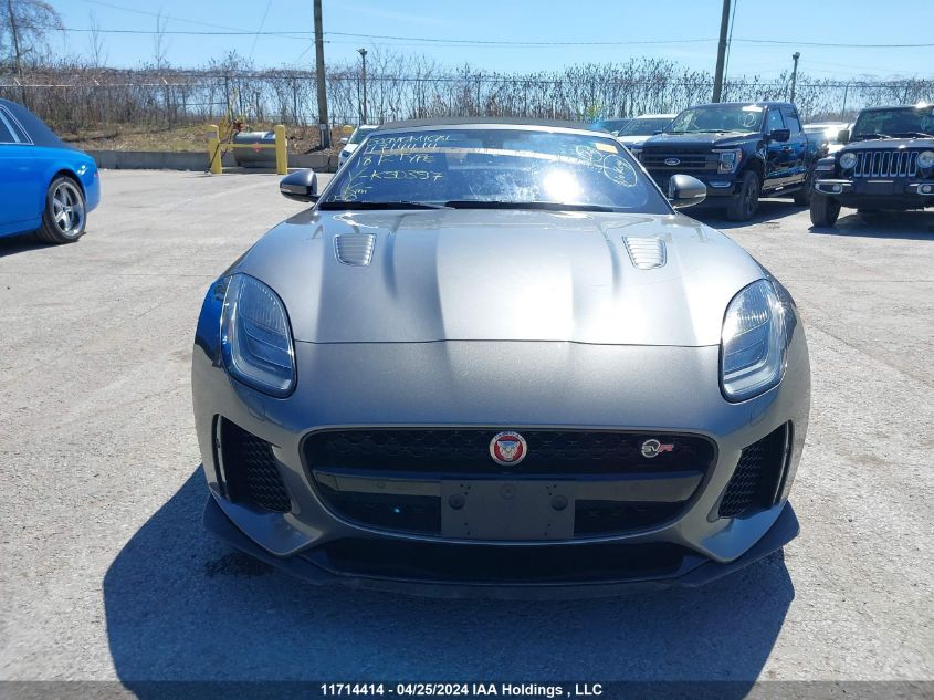 2018 Jaguar F-Type Svr VIN: SAJDZ5FE6JCK50397 Lot: 11714414