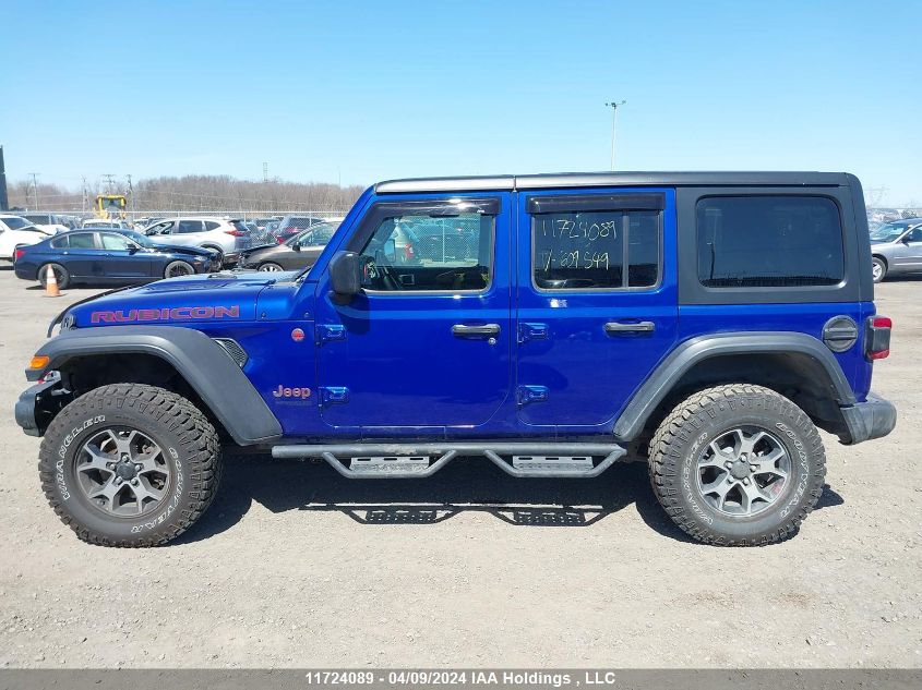 2019 Jeep Wrangler Unlimited Rubicon VIN: 1C4HJXFG7KW609549 Lot: 11724089