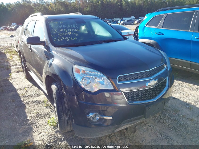 2013 Chevrolet Equinox Lt, Угон, IAAI, VIN 2GNALDEK4D6380705