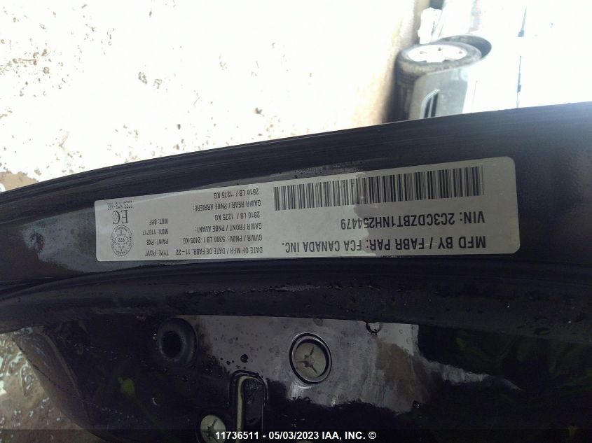 2022 Dodge Challenger R/T VIN: 2C3CDZBT1NH254479 Lot: 11736511