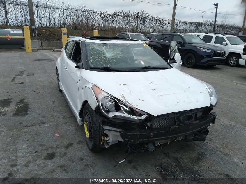 2016 Hyundai Veloster Turbo VIN: KMHTC6AE6GU268695 Lot: 11738496