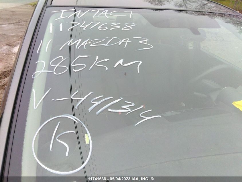 2011 Mazda 3 I VIN: JM1BL1UFXB1441314 Lot: 11741638