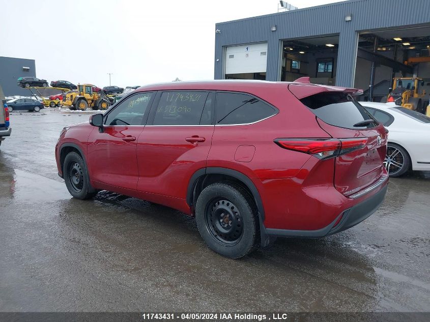 2020 Toyota Highlander Xle VIN: 5TDGZRBH8LS513090 Lot: 11743431