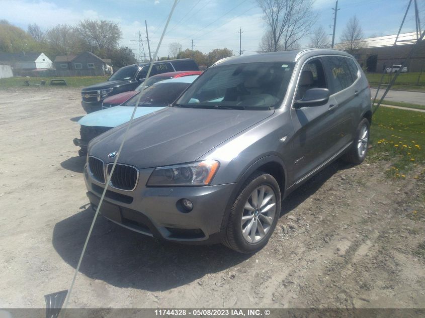 2013 BMW X3 xDrive28I VIN: 5UXWX9C55D0A08748 Lot: 11744328