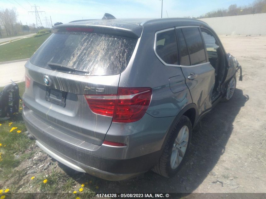 2013 BMW X3 xDrive28I VIN: 5UXWX9C55D0A08748 Lot: 11744328