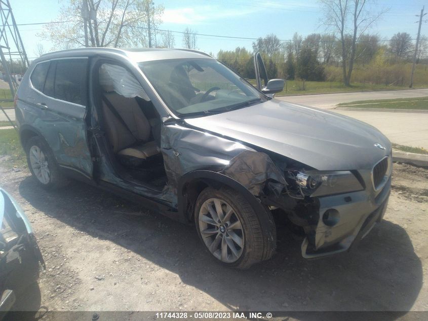 2013 BMW X3 xDrive28I VIN: 5UXWX9C55D0A08748 Lot: 11744328