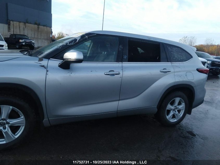 2021 Toyota Highlander L/Le VIN: 5TDZZRAH9MS534266 Lot: 11752731