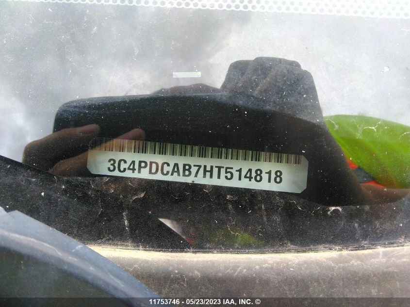 2017 Dodge Journey Se VIN: 3C4PDCAB7HT514818 Lot: 11753746