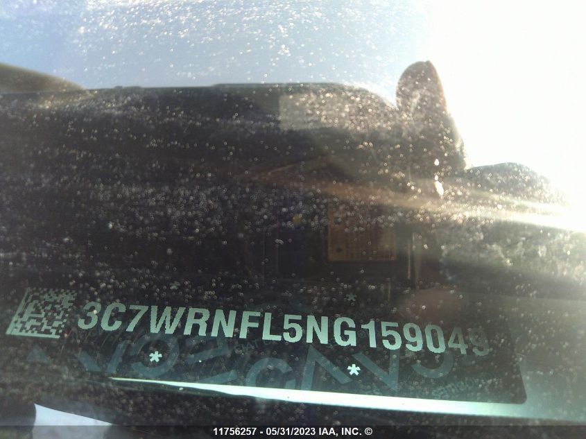 2022 Ram 5500 VIN: 3C7WRNFL5NG159049 Lot: 11756257