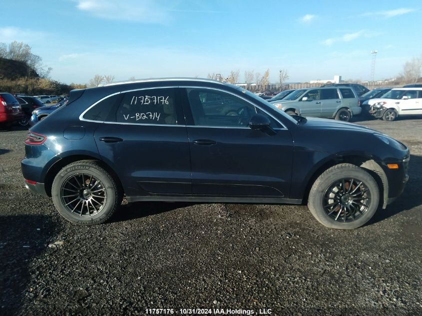 2017 Porsche Macan S VIN: WP1AB2A59HLB12714 Lot: 11757176