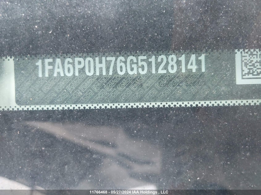 2016 Ford Fusion Se VIN: 1FA6P0H76G5128141 Lot: 11766468