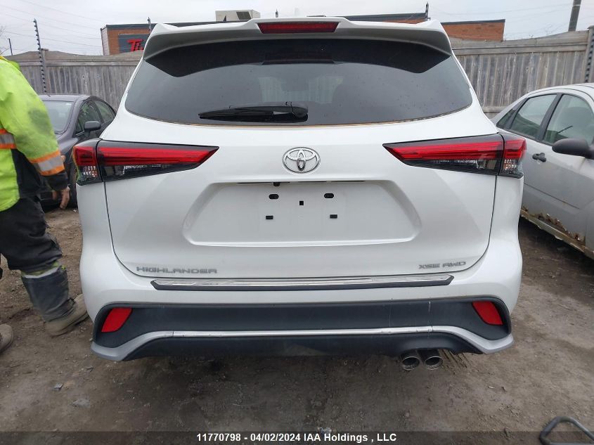 2022 Toyota Highlander Xse VIN: 5TDLZRBH3NS222787 Lot: 11770798