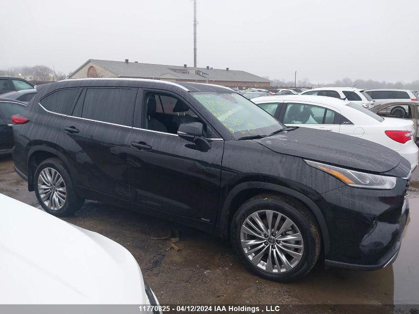 2022 Toyota Highlander Hybrid Platinum VIN: 5TDEBRCH3NS097852 Lot: 11770825