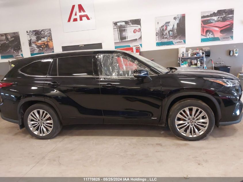 2022 Toyota Highlander Hybrid Platinum VIN: 5TDEBRCH3NS097852 Lot: 11770825