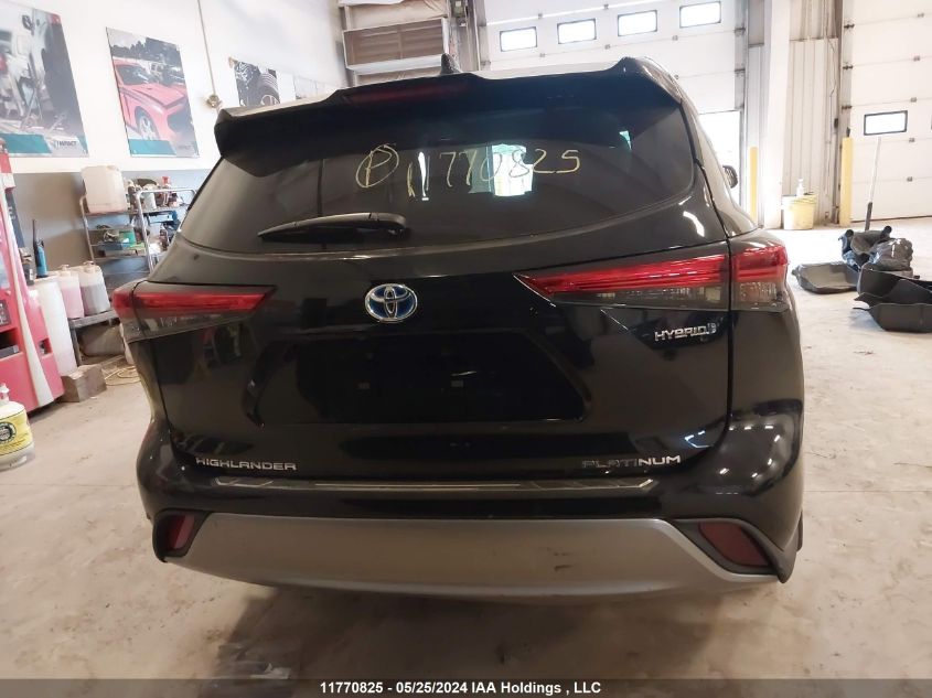 2022 Toyota Highlander Hybrid Platinum VIN: 5TDEBRCH3NS097852 Lot: 11770825