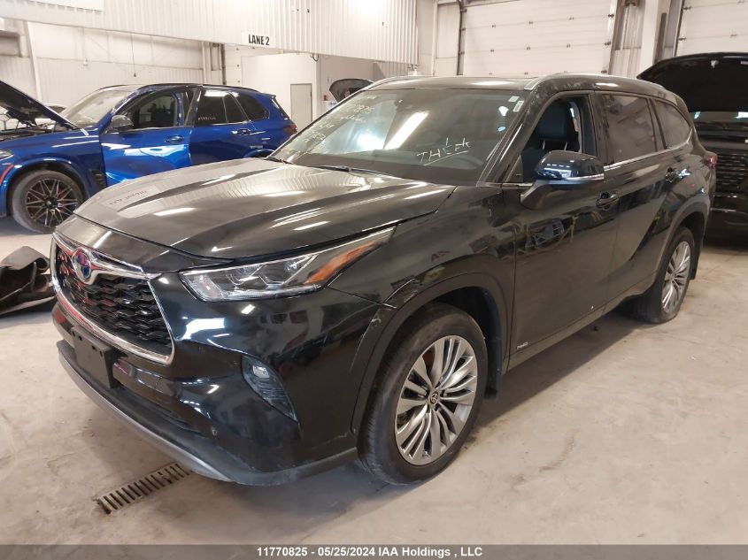 2022 Toyota Highlander Hybrid Platinum VIN: 5TDEBRCH3NS097852 Lot: 11770825