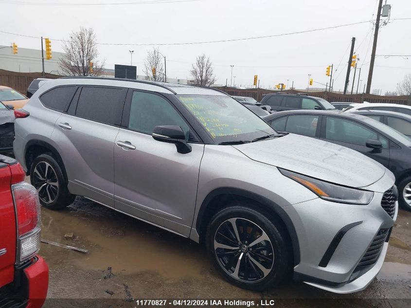 2022 Toyota Highlander Xse VIN: 5TDLZRBH9NS221370 Lot: 11770827
