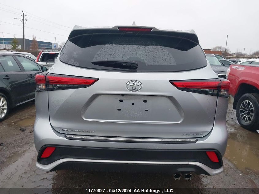 2022 Toyota Highlander Xse VIN: 5TDLZRBH9NS221370 Lot: 11770827