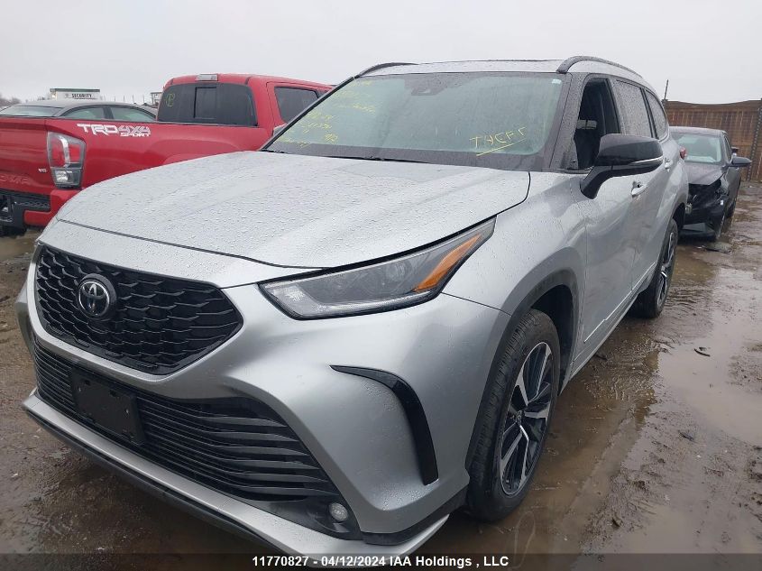 2022 Toyota Highlander Xse VIN: 5TDLZRBH9NS221370 Lot: 11770827