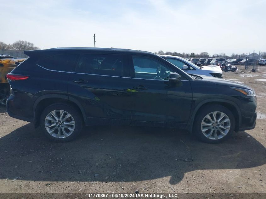 2022 Toyota Highlander Limited/Platinum VIN: 5TDDZRBH1NS227314 Lot: 11770867