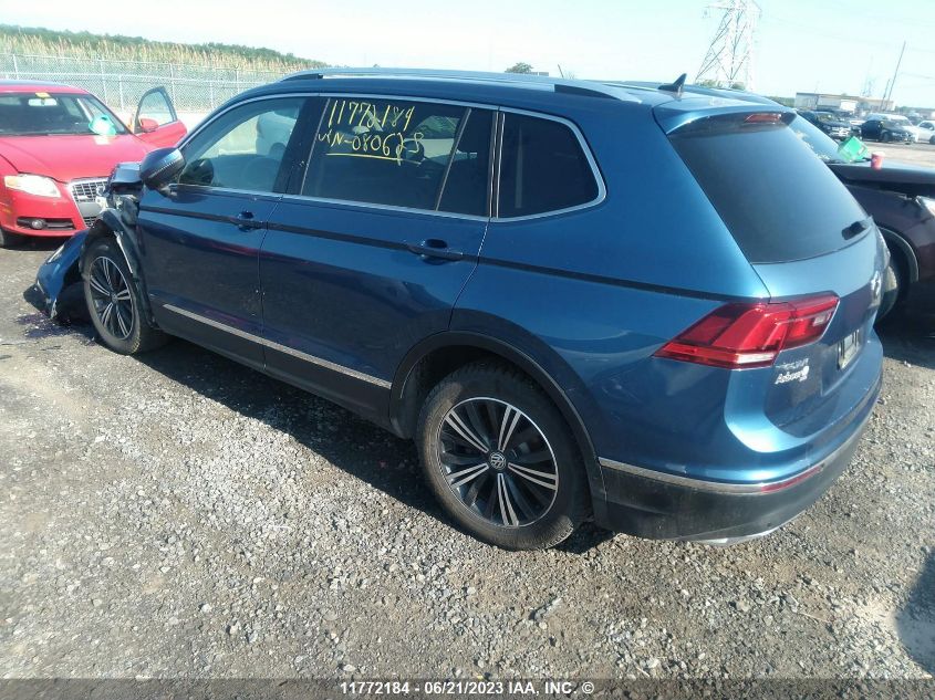 2018 Volkswagen Tiguan VIN: 3VV4B7AX9JM080625 Lot: 11772184