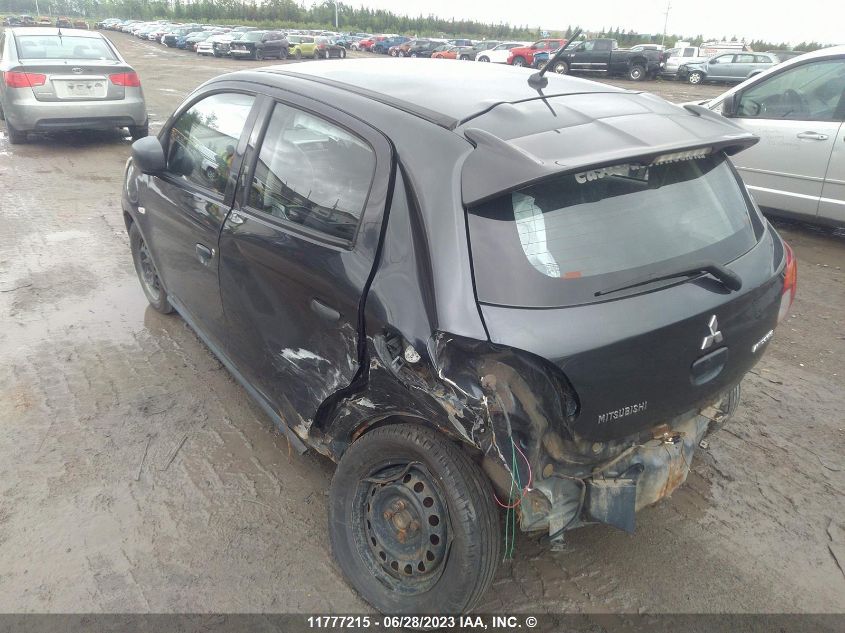 2015 Mitsubishi Mirage De VIN: ML32A3HJ2FH005539 Lot: 11777215