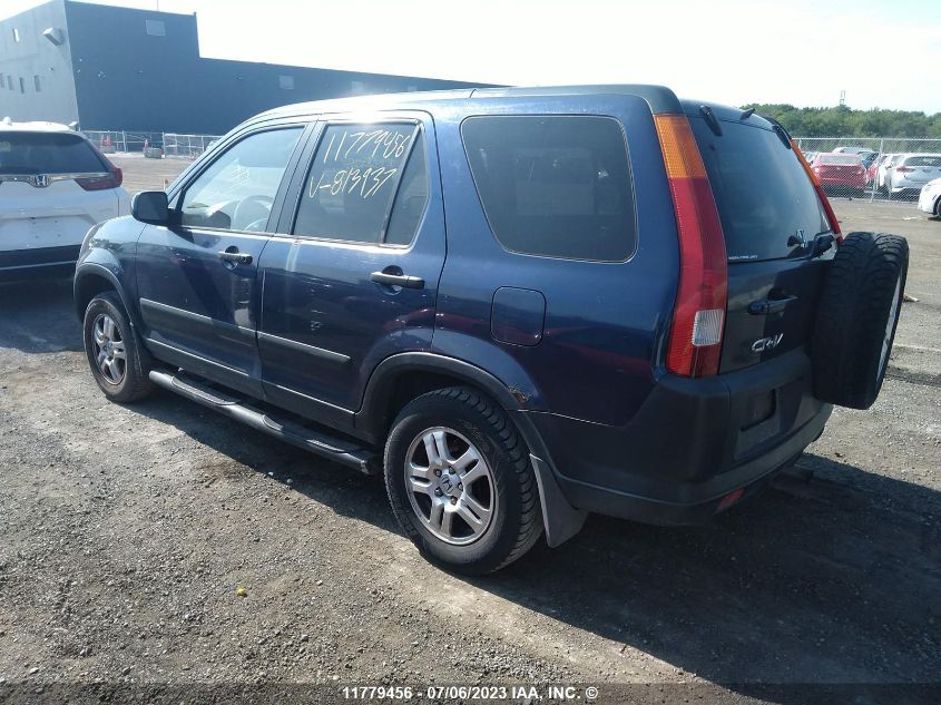 2003 Honda Cr-V Ex VIN: JHLRD78873C813937 Lot: 11779456