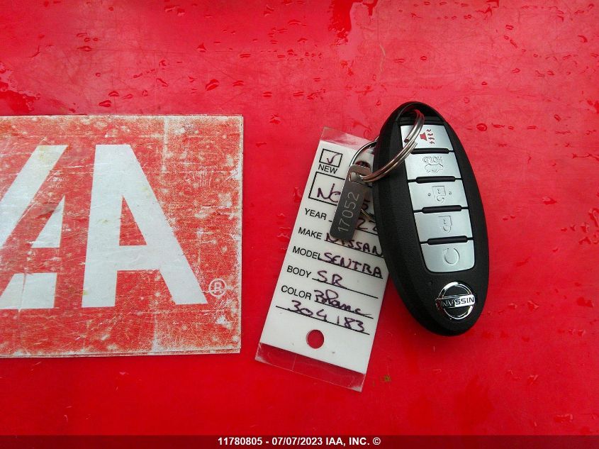 2022 Nissan Sentra Sr VIN: 3N1AB8DV3NY304183 Lot: 11780805