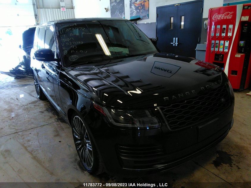 2019 Land Rover Range Rover Hse VIN: SALGS2SV5KA537093 Lot: 11783772