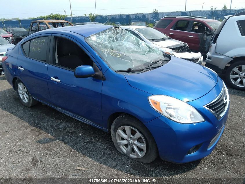 2013 Nissan Versa S/S Plus/Sv/Sl VIN: 3N1CN7AP3DL851143 Lot: 11789549