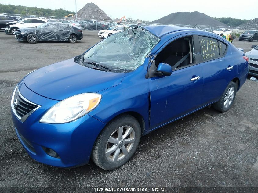 2013 Nissan Versa S/S Plus/Sv/Sl VIN: 3N1CN7AP3DL851143 Lot: 11789549