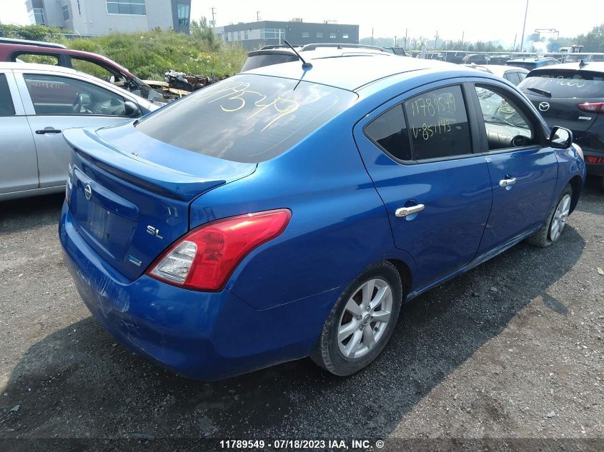 2013 Nissan Versa S/S Plus/Sv/Sl VIN: 3N1CN7AP3DL851143 Lot: 11789549