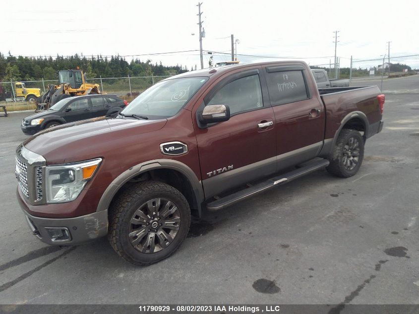 2017 Nissan Titan Sv/Sl/Pro-4X/Plat Res VIN: 1N6AA1E55HN513512 Lot: 11790929