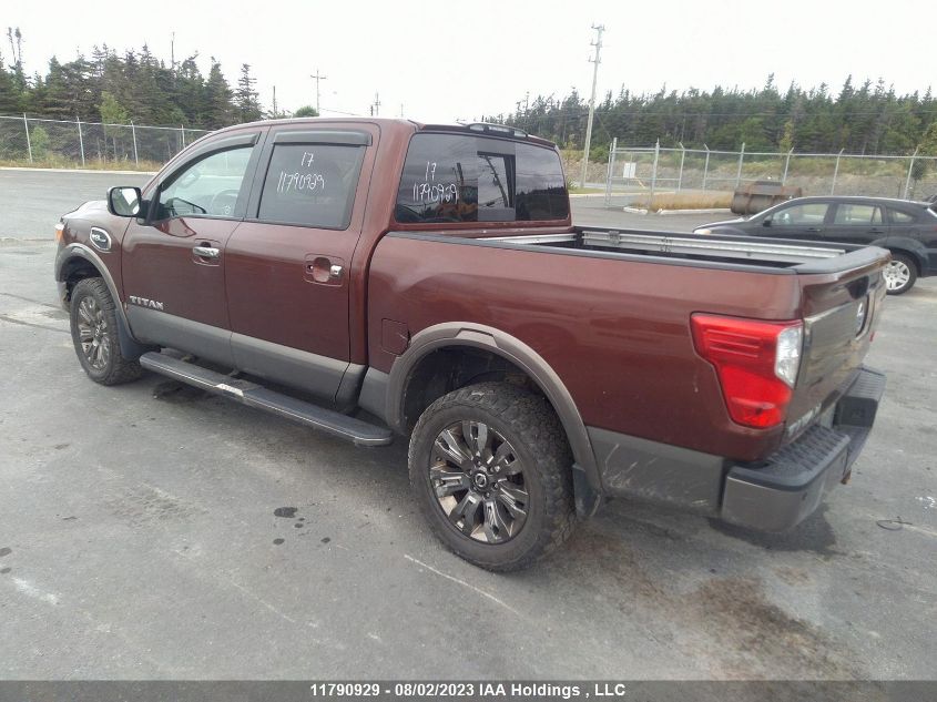 2017 Nissan Titan Sv/Sl/Pro-4X/Plat Res VIN: 1N6AA1E55HN513512 Lot: 11790929