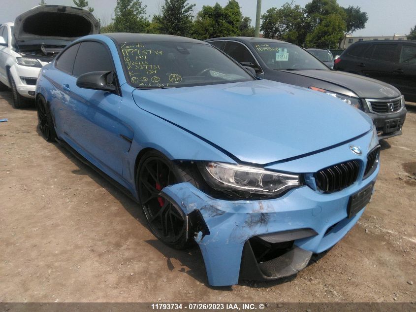 2016 BMW M4 VIN: WBS3R9C54GK337731 Lot: 11793734