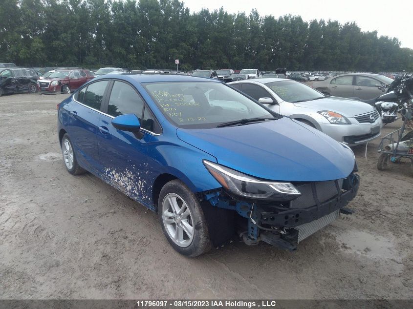 2017 Chevrolet Cruze Lt VIN: 3G1BD5SM3HS505652 Lot: 11796097