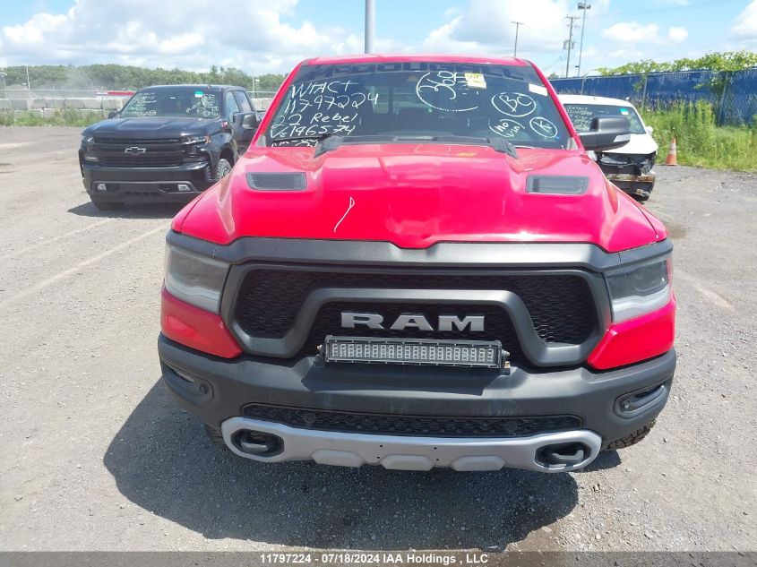 2022 Ram 1500 Rebel VIN: 1C6SRFLT5NN196574 Lot: 11797224