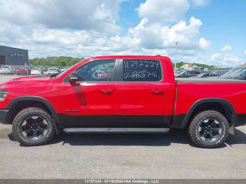 2022 Ram 1500 Rebel VIN: 1C6SRFLT5NN196574 Lot: 11797224