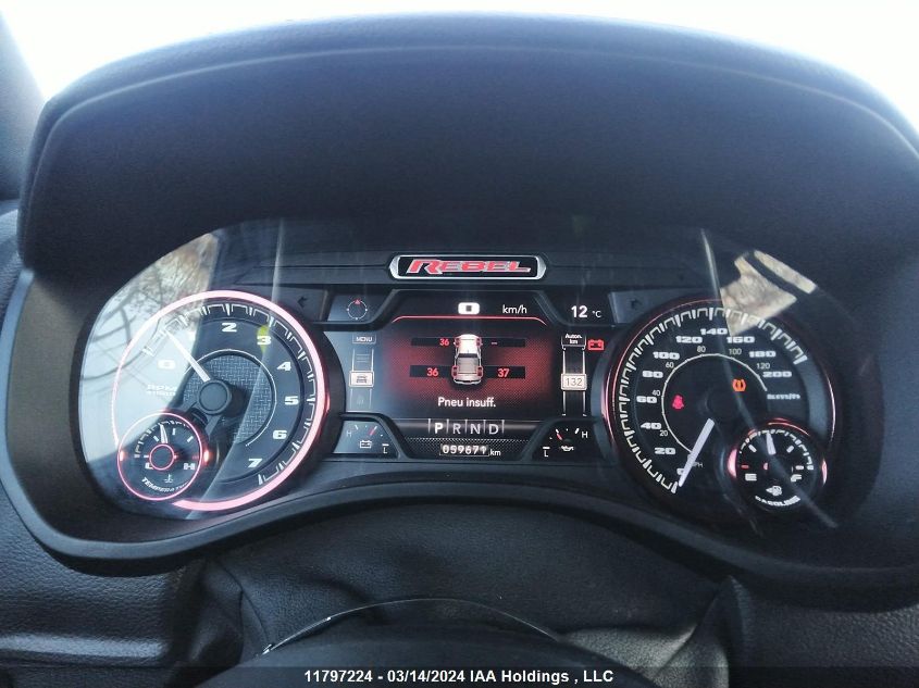 2022 Ram 1500 Rebel VIN: 1C6SRFLT5NN196574 Lot: 11797224