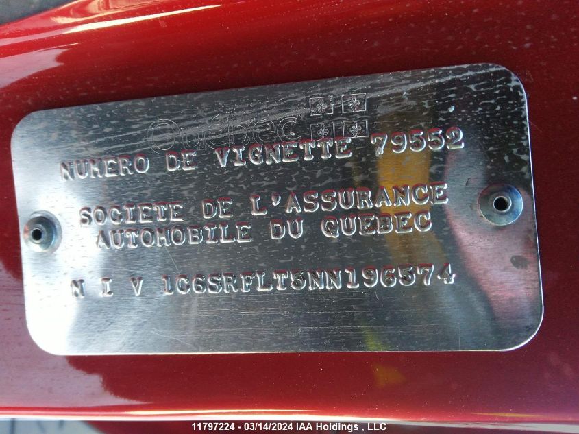 2022 Ram 1500 Rebel VIN: 1C6SRFLT5NN196574 Lot: 11797224