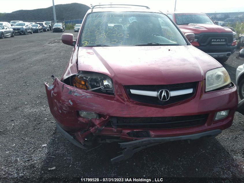 2005 Acura Mdx Touring VIN: 2HNYD18635H536203 Lot: 11799528