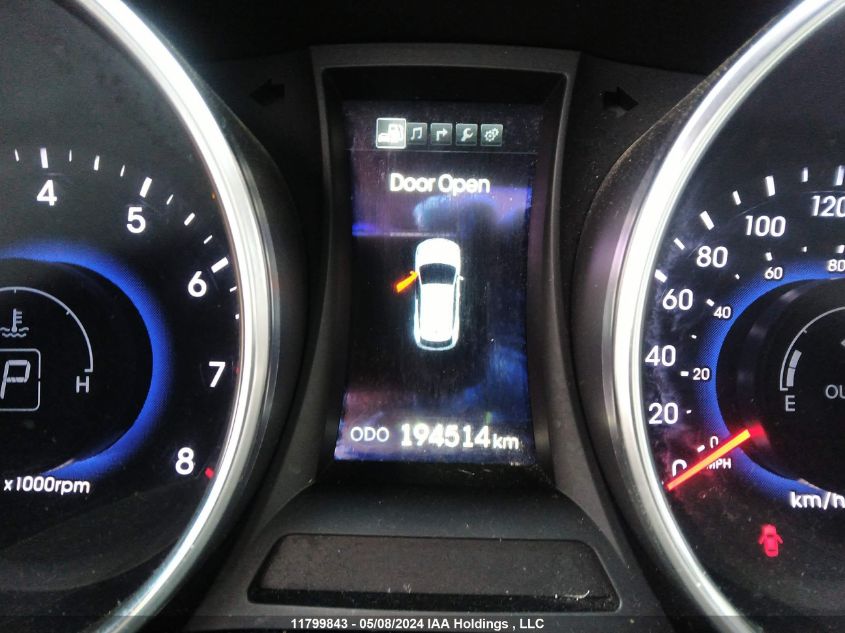 2013 Hyundai Santa Fe Sport VIN: 5XYZUDLA2DG098598 Lot: 11799843