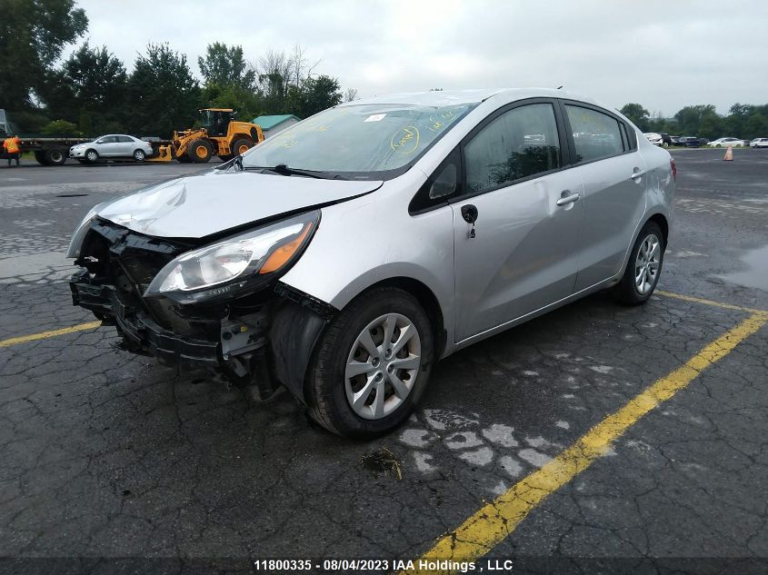 2015 Kia Rio Lx/Ex/Lx+/Sx/Lx+ Eco/Ex+ VIN: KNADM4A31F6524136 Lot: 11800335