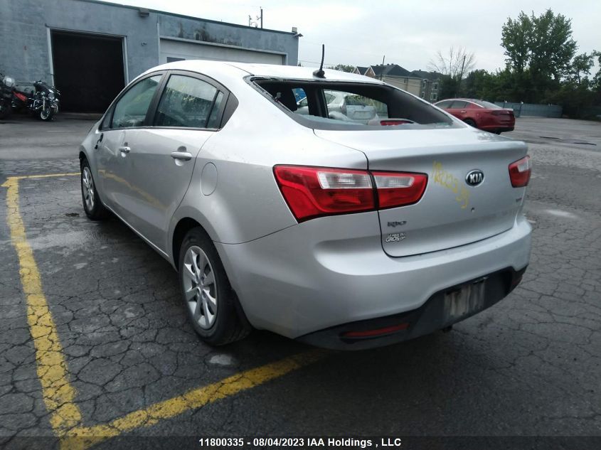 2015 Kia Rio Lx/Ex/Lx+/Sx/Lx+ Eco/Ex+ VIN: KNADM4A31F6524136 Lot: 11800335